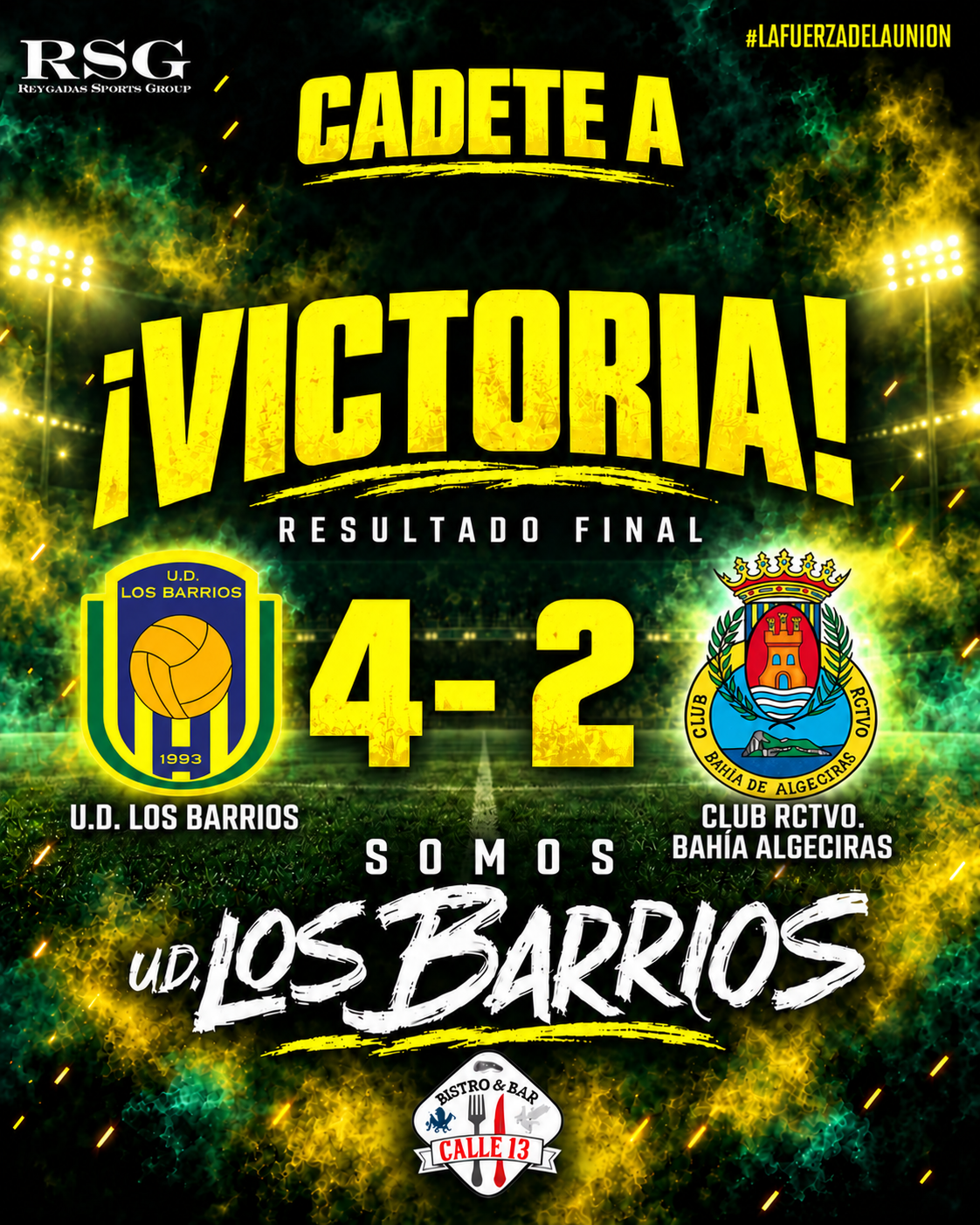 El Cadete A vence 4–2 al Bahía de Algeciras.